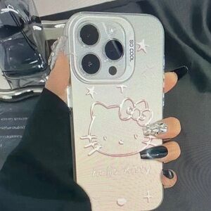 Hello Kitty Pink and Silver Phone Case